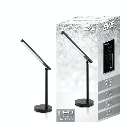 LED Table Lamp Mild Black 7w โคมไฟตั้งโต๊ะ อ่านหนังสือแอลอีดี รุ่น Mild Black 7 วัตต์ ปรับโทนสีของแสงได้ 3 สี ขาวเดย์ไลท์ เอาไว้อ่านหนังสือ ขาวนวล เอาไว้พักผ่อนสบายๆ สีเหลืองวอร์มไวท์ เปิดใช้ในห้องนอน หรี่แสงได้ ถนอมสายตา