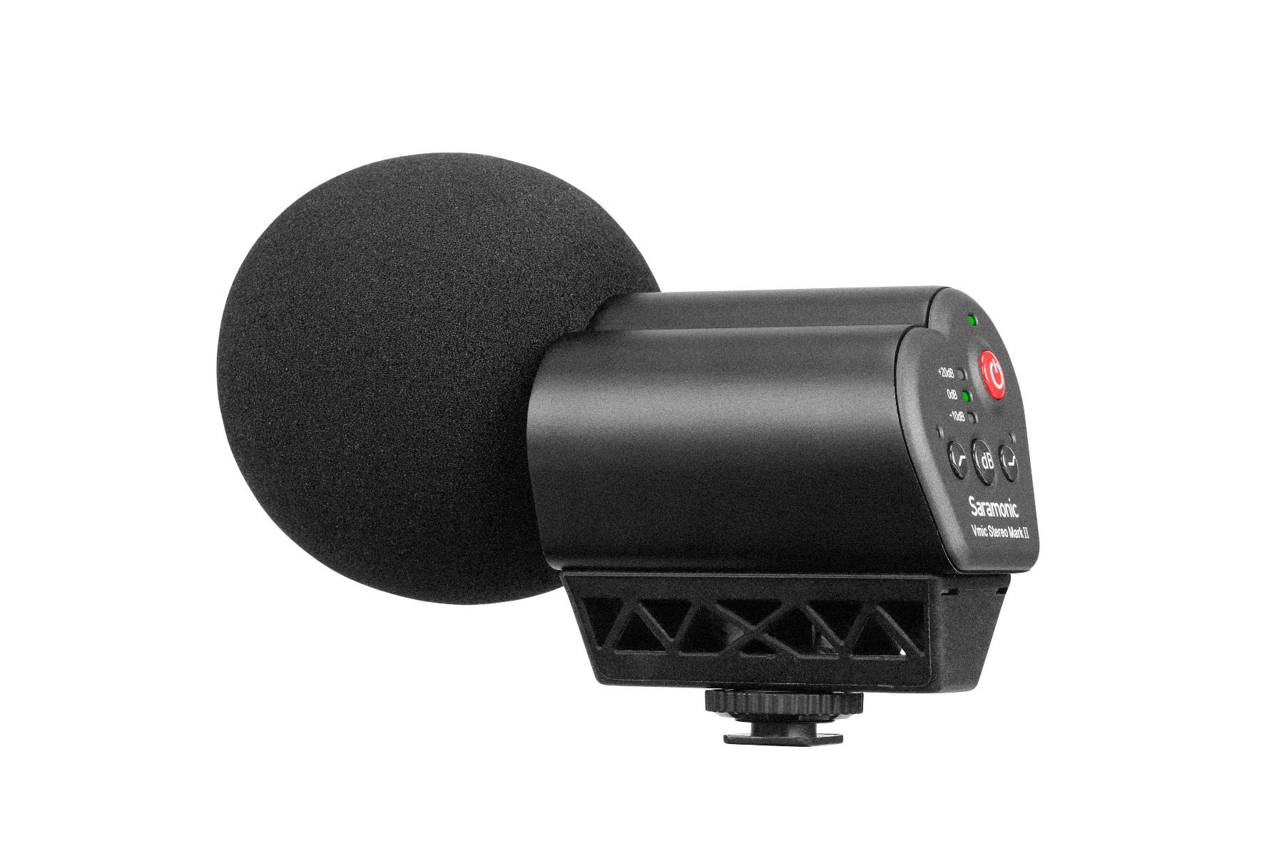 Saramonic Vmic Stereo Mark II ไมโครโฟนช็อตกันติดหัวกล้องไมค์คอนเดนเซอร์รับเสียงเป็นแบบสเตอริโอคาร์ดิออยด์ X/Y