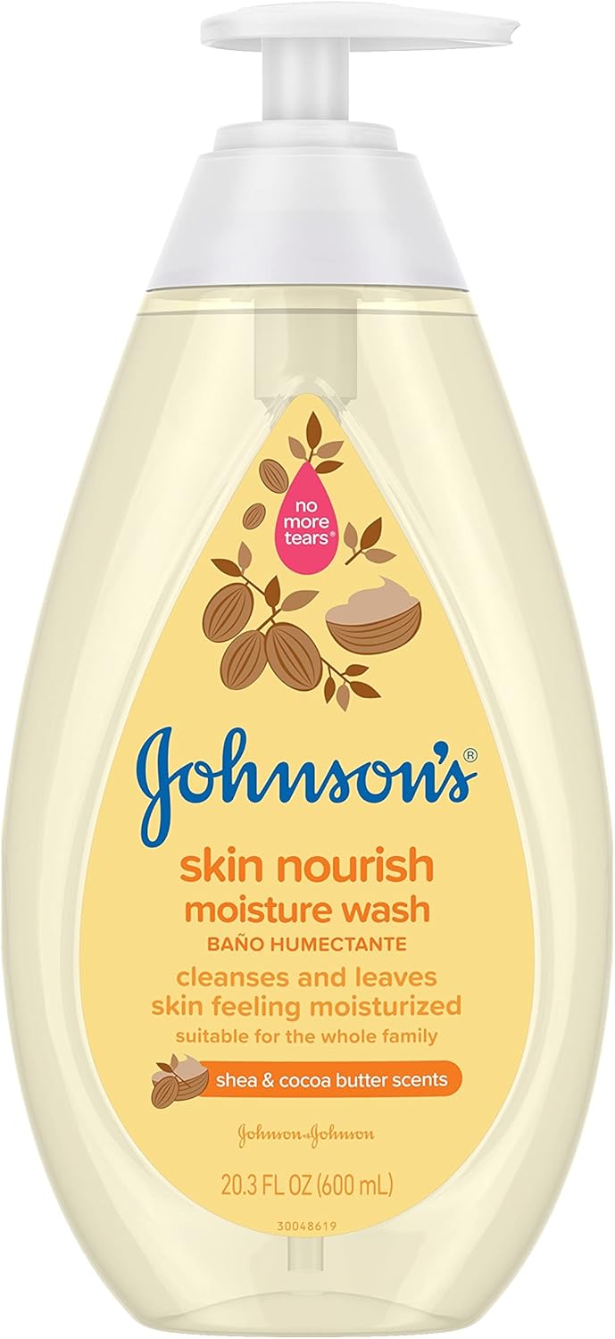 Johnson's Skin Nourish Moisture Wash – Shea and Cocoa Butter Scents สบู่เหลวอาบน้ำเด็กกลิ่นเชียและโกโก้บัตเตอร์