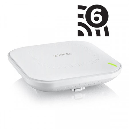 Zyxel NWA90AX 802.11ax (WiFi 6) Dual-Radio PoE Access Point 2.4GHz: 575 Mbps 5GHz: 1200 Mbps 2.4GHz: 3 dBi 5GHz: 4 dBi