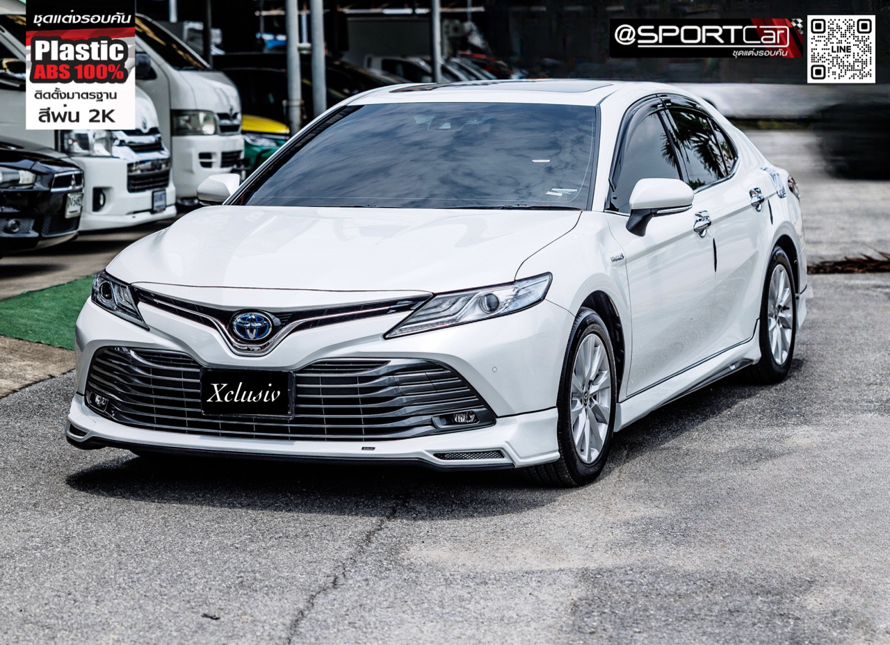 ชุดแต่ง Camry 2019 - 2023 Xclusiv พร้อมท่อกลมคู่ สไตล์สปอร์ตหรู - สเกิร์ตรอบคัน Camry Toyota Camry แต่งสวย อุปกรณ์ตกแต่ง Camry