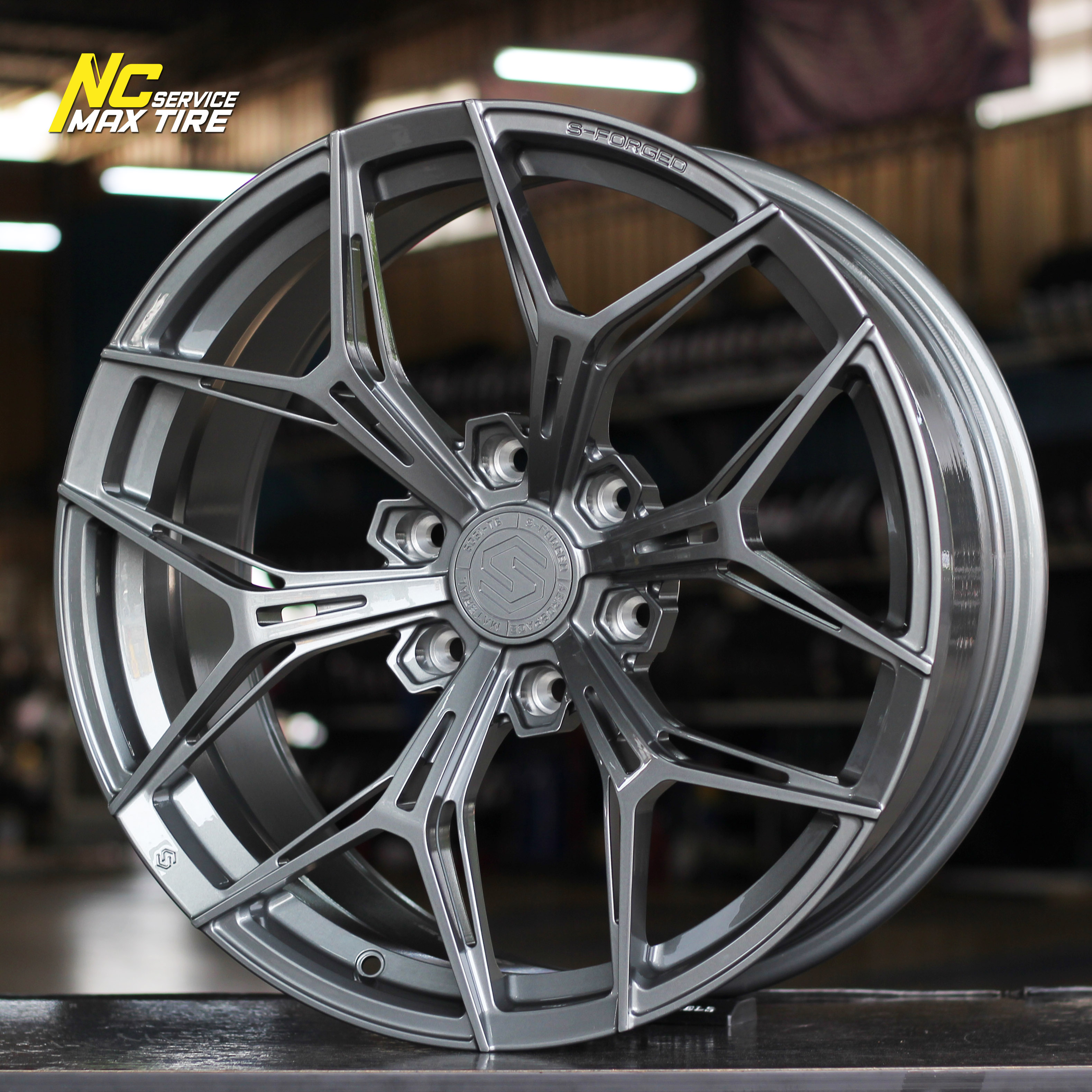 ล้อแม็กฟอร์จขอบ20 / S-Forged / สำหรับ SUV PPV และ กระบะตัวสูง / 20x9.0 6H139.7 ET15 / สีเทากัล / ราคารวม4วง / NCmaxtire