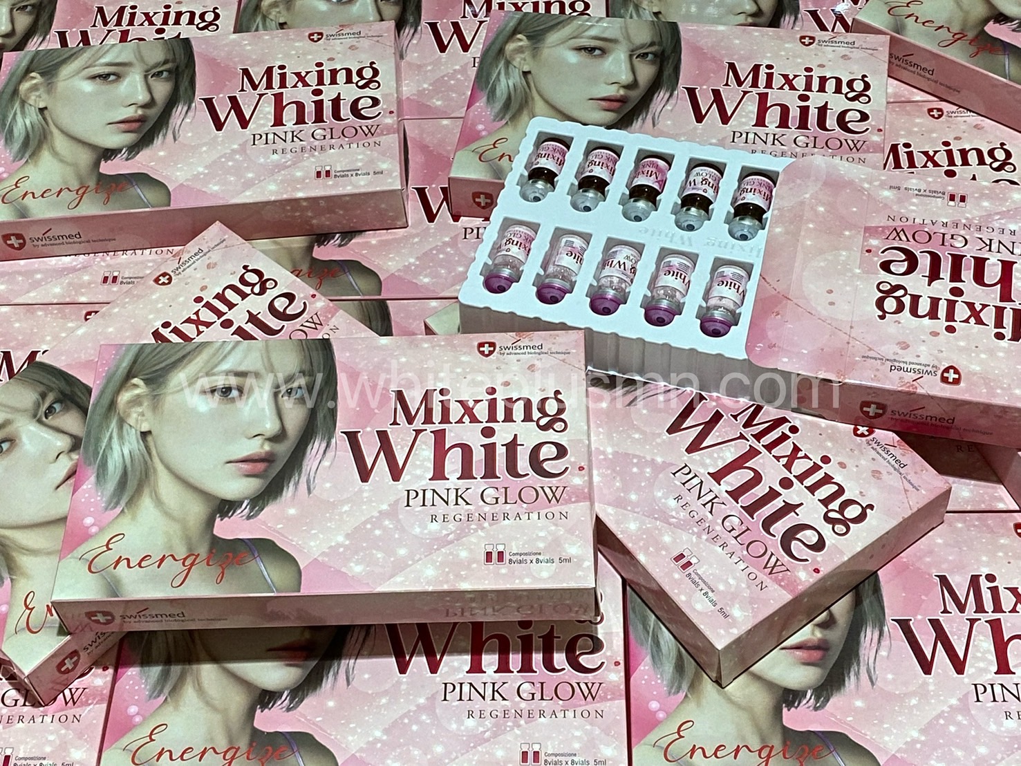 MIXING WHITE PINK GLOW