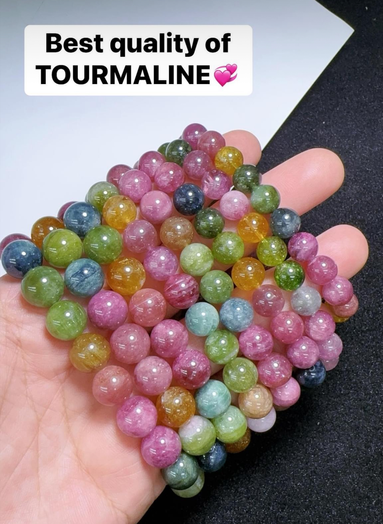กำไลหินพลอยทัวมาลีน เกรดพรีเมียม คัดเกรด คุณภาพสูง