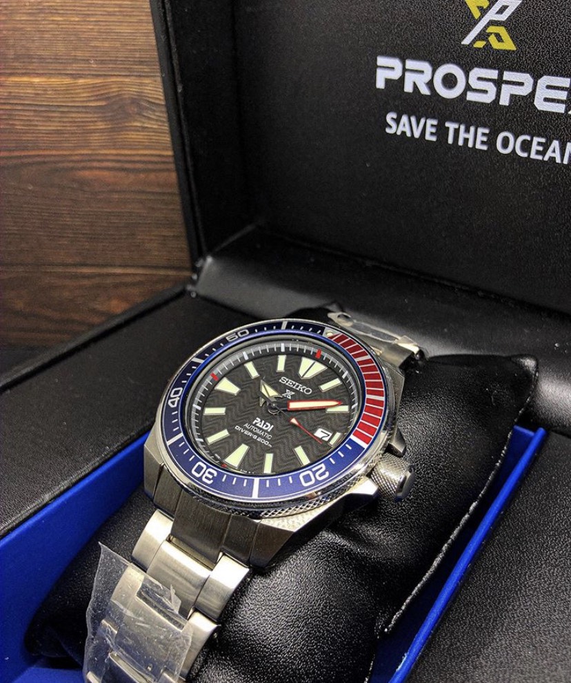 Seiko Pepsi Samurai limited Padi Save the Ocean discontinued SRPF09K