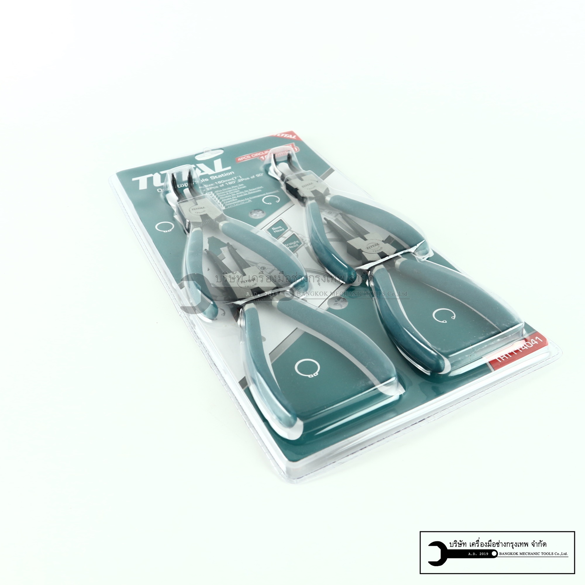 TOTAL ชุดคีมหนีบ-ถ่าง 4 ตัวชุด ขนาด 7 นิ้ว รุ่นTHT114041