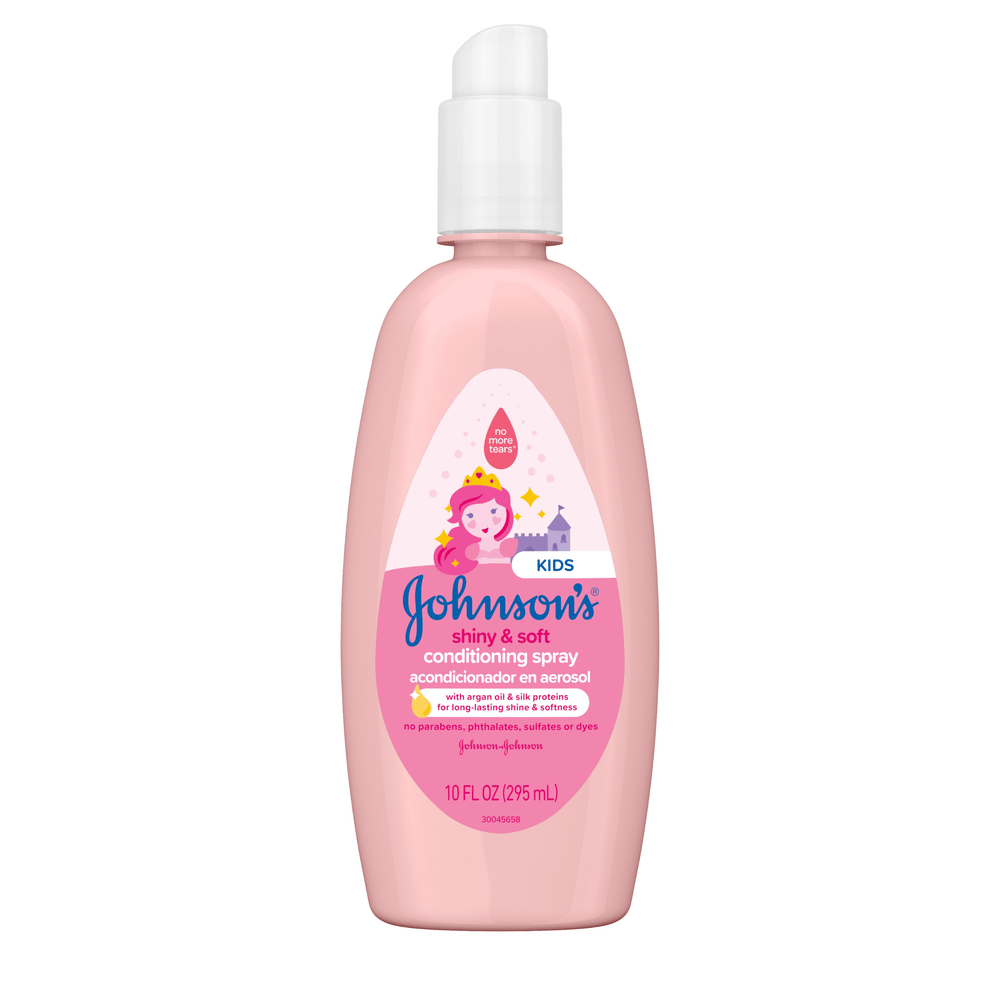 Johnson's Kids Shiny & Soft Tear-Free Kids' with Argan Oil & Silk Proteins สเปรย์จอห์นสัน คิดส์ ช่วยผมนุ่มลื่น