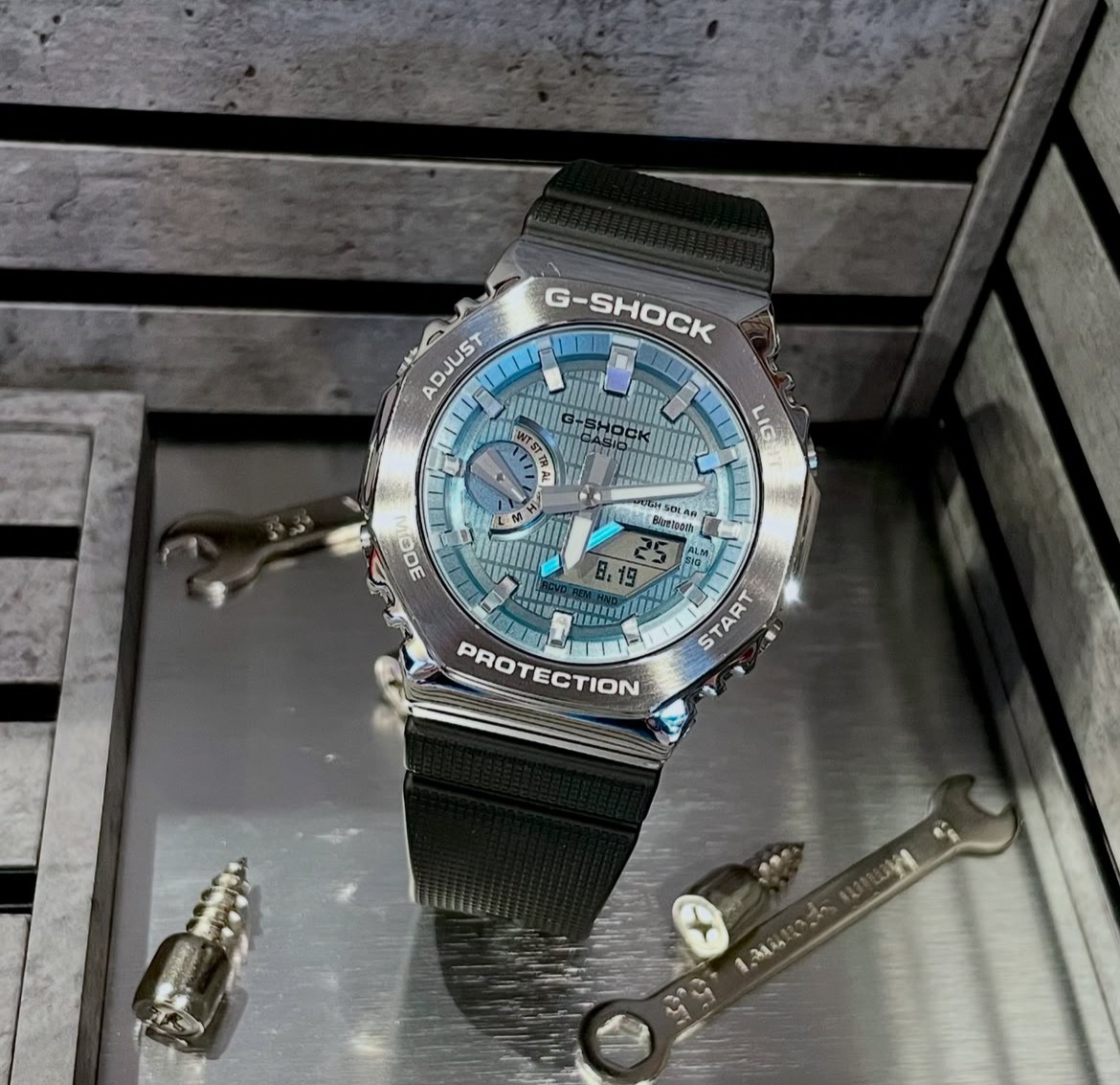 G-Shock Special Blue Dial Metal Face New Arrival