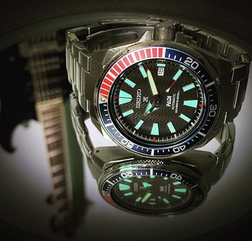 Seiko Pepsi Samurai limited Padi Save the Ocean discontinued SRPF09K