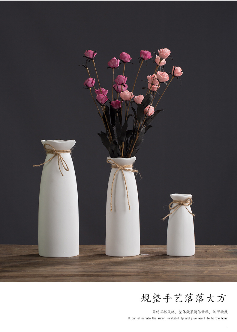 แจกันมินิมอล แจกัน เซรามิก แจกันสีขาว แจกันเซรามิค แจกันดอกไม้ minimal ST506E825