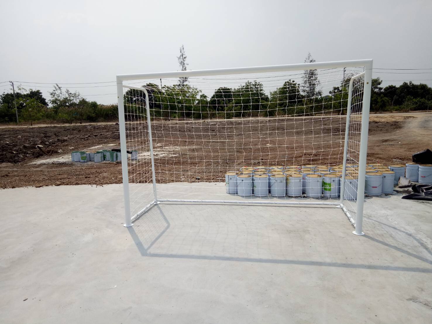 G16 เสาประตูโกว์ฟุตซอล มาตรฐานแข่งขัน (รวมตาข่าย)