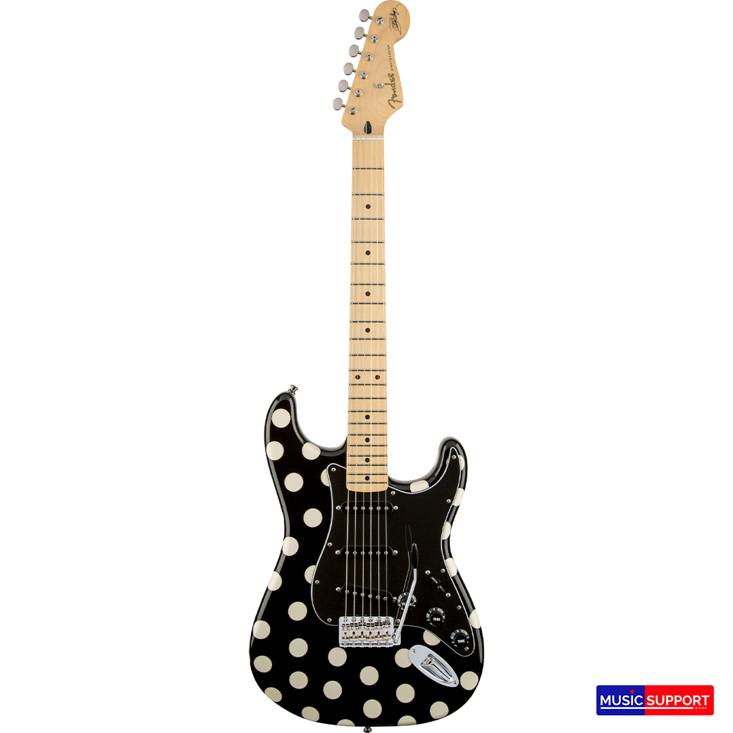 กีตาร์ไฟฟ้า Fender Buddy Guy Standard Stratocaster Polka Dot Black