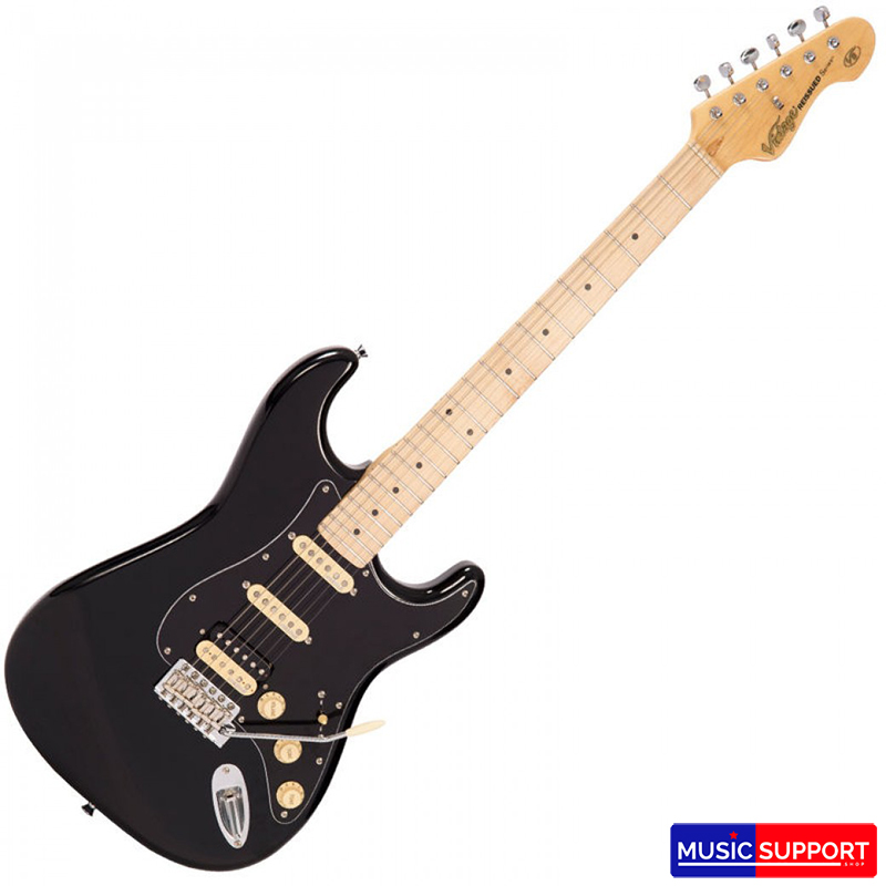 VINTAGE ELECTRIC GUITAR - HSS - BOULEVARD BLACK