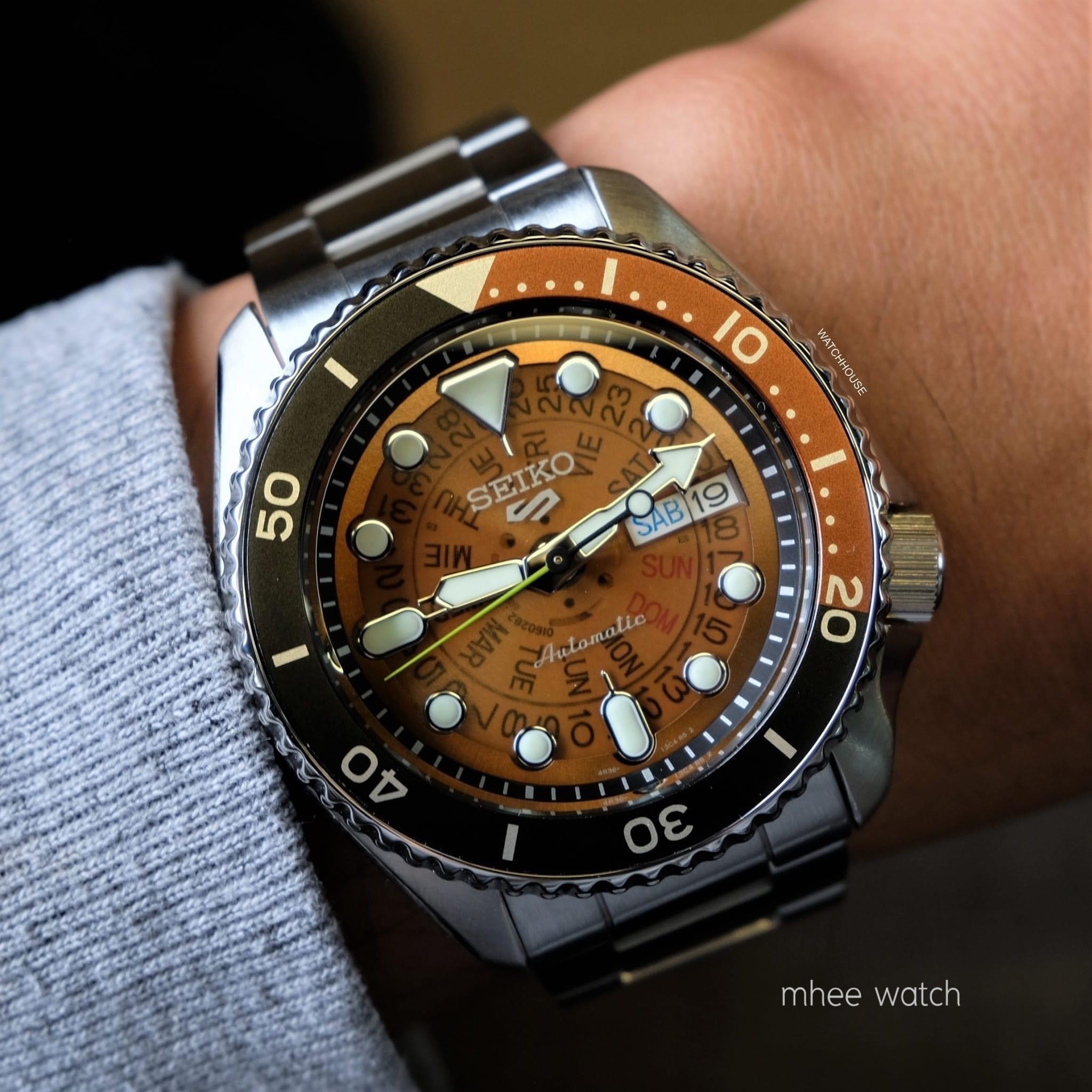 New Arrivals Seiko 5Sports Skeleton Dial (Time Sonar) SRPJ47K
