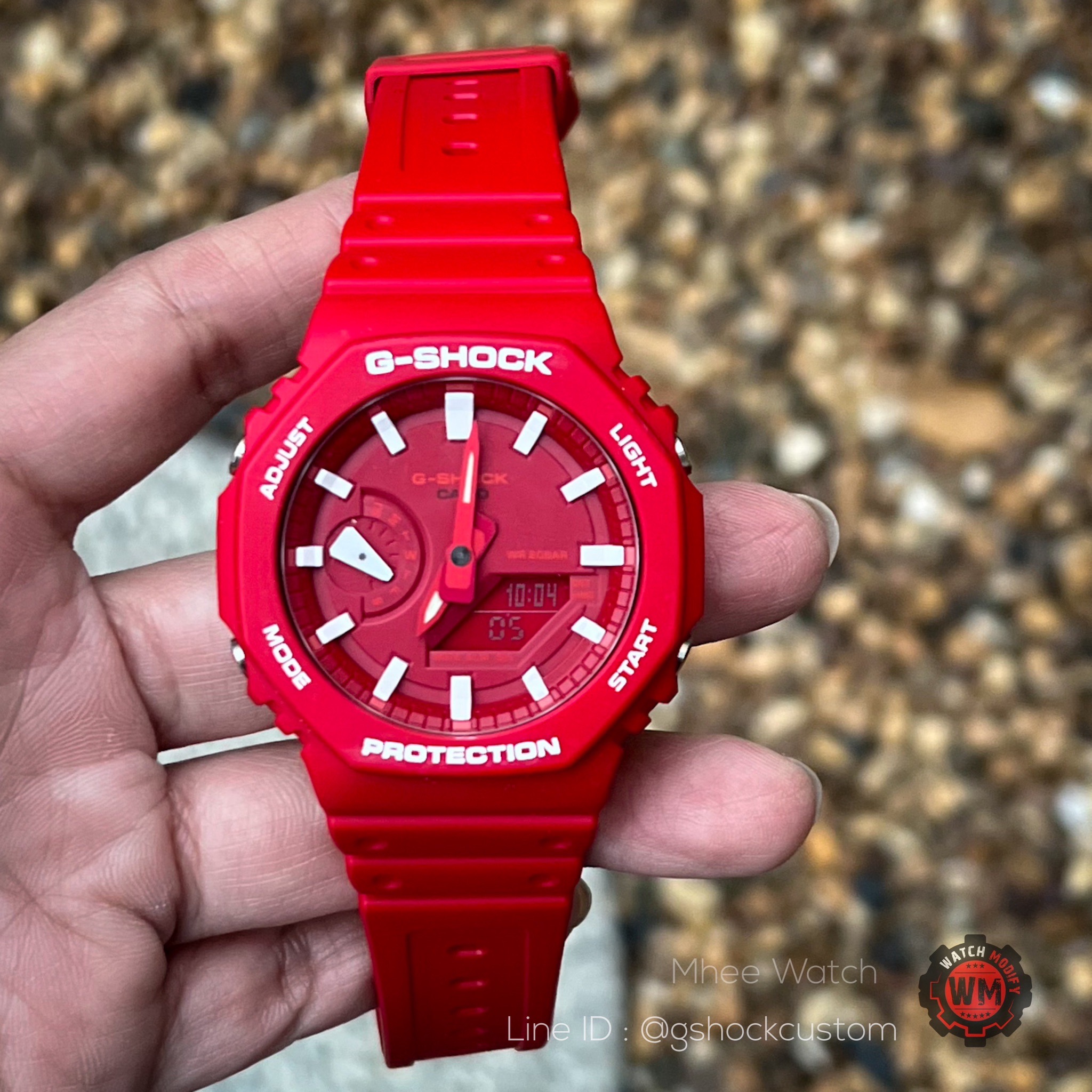 G-Shock Custom Casioak Red Supreme Theme