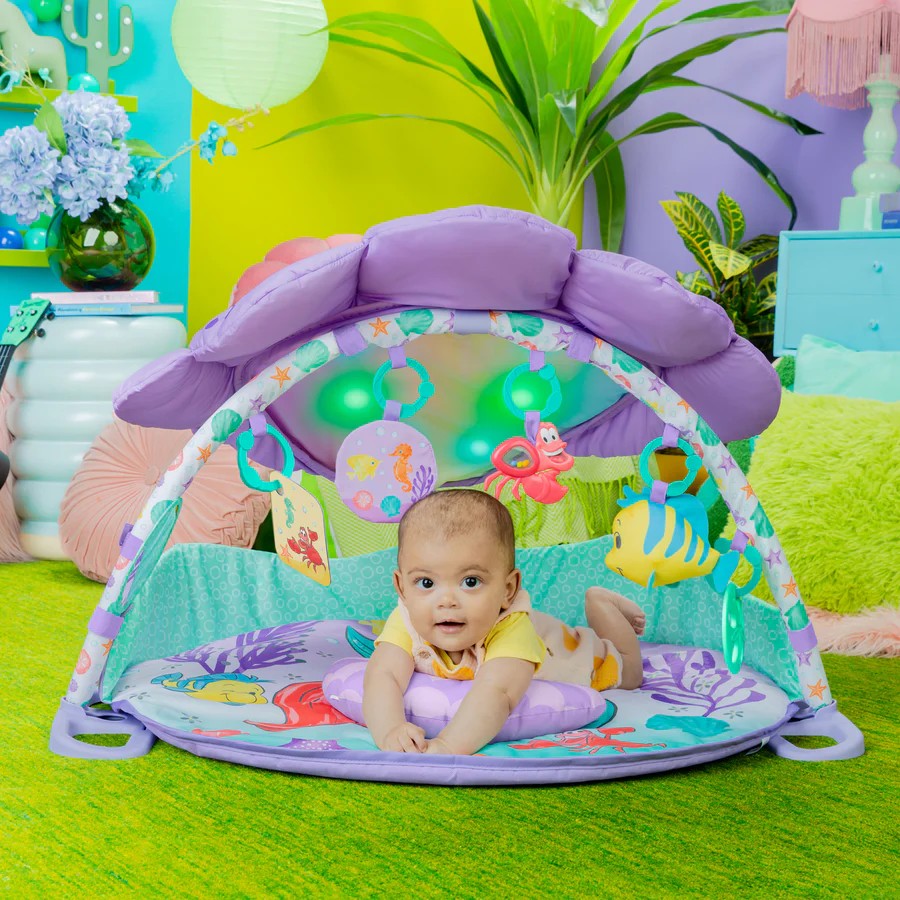 เพลยิมนางเงือกน้อย Bright Starts Disney Baby The Little Mermaid Twinkle Trove Light-Up Musical Baby Activity Gym