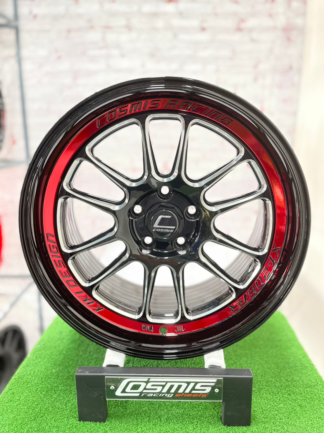 ล้อแม็กขอบ18 XT-206RR สีดำ ขอบดำ เส้นใต้ขอบแดง สำหรับรถกระบะ (ราคา4วง)