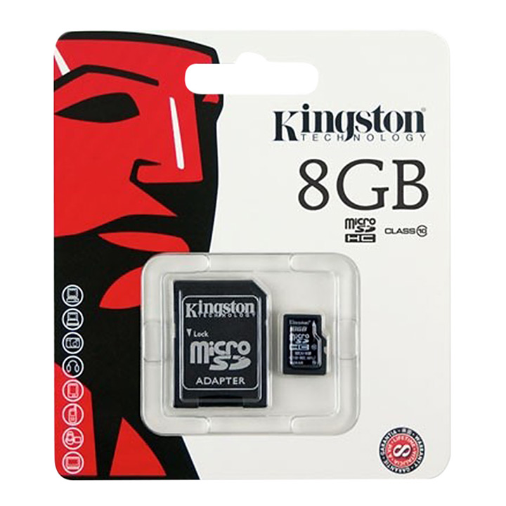 Kingston 8GB Class 10 Memory Card Micro SD SDHC คิงส์ตัน คลาส 10 เมมโมรี่การ์ด 8 GB (ของแท้)