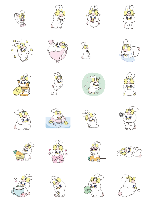 ขายสติกเกอร์ไลน์ Tiny, Cute Rico