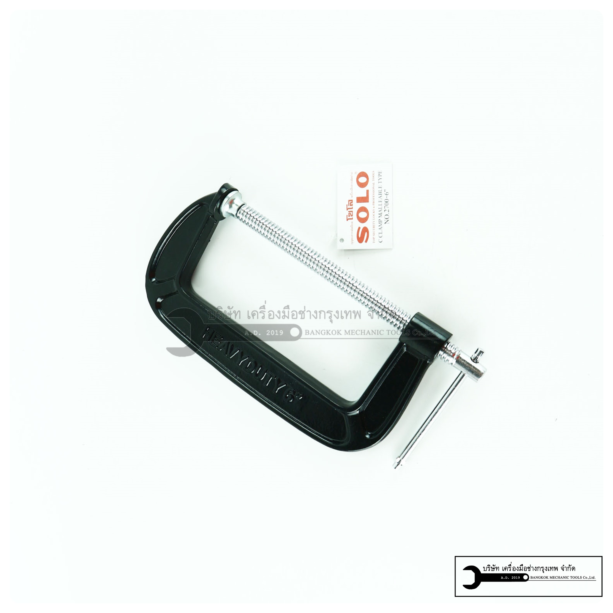 SOLO ซีแคมป์ 6นิ้ว ตัวซี เหล็กจับชิ้นงาน รุ่นงานหนัก C-CLAMP