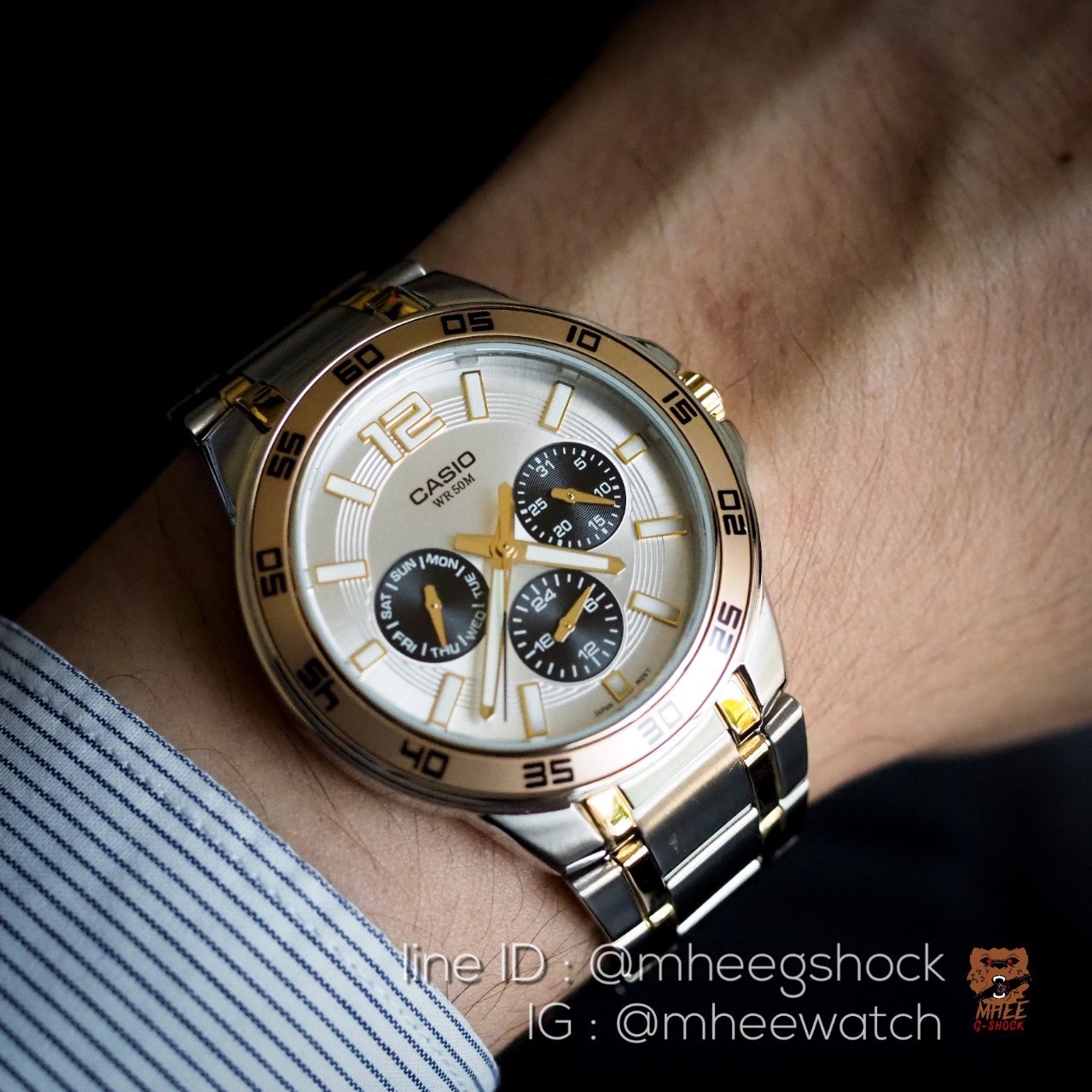 Casio Daytona หน้าแพนด้า