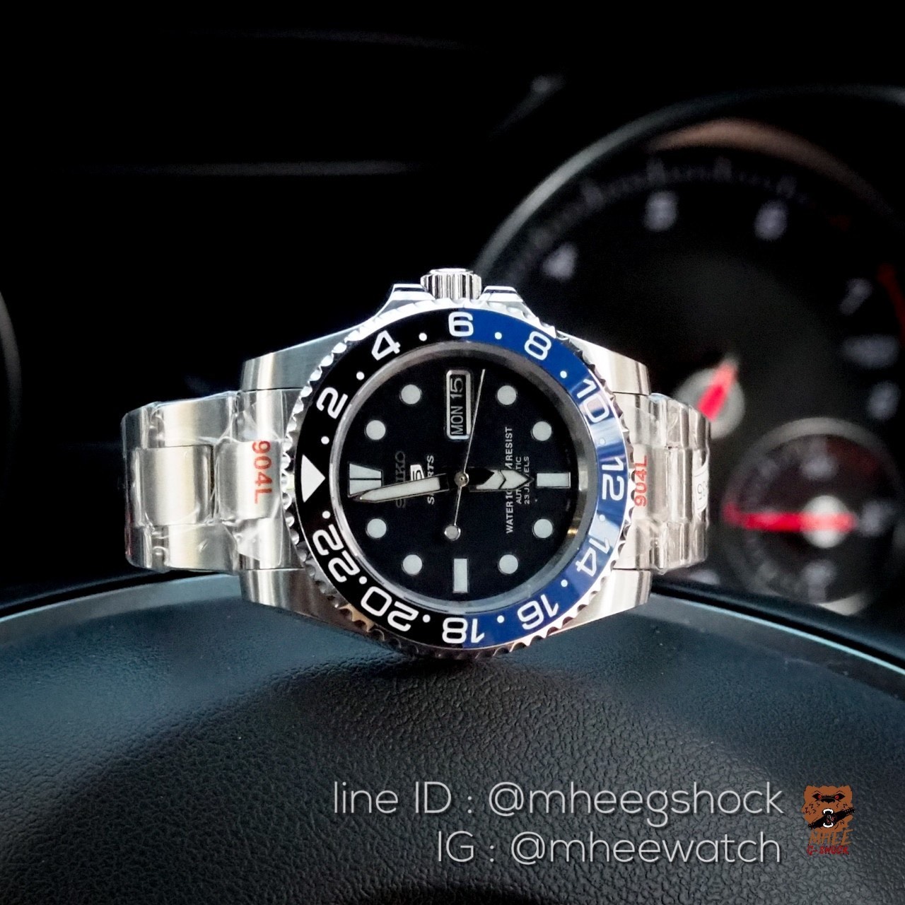 Seiko Batman Modifyมาจากรุ่น snzf17k1 Crystal Sapphire