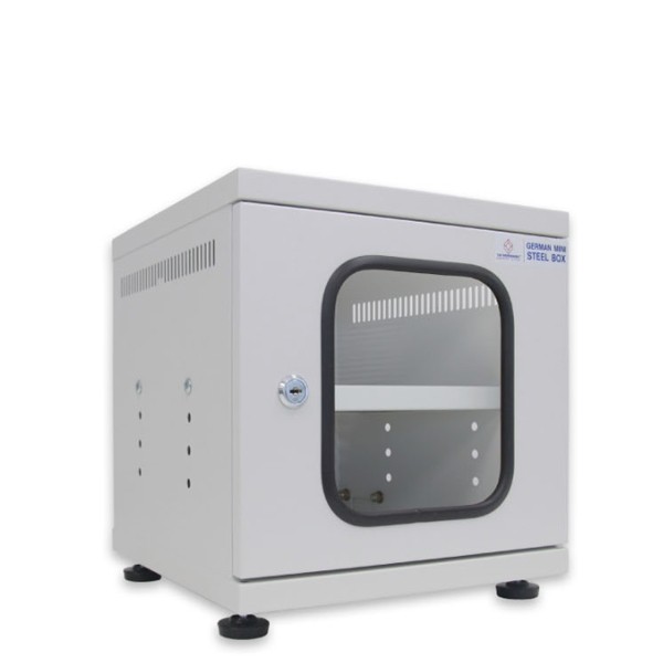 G6-30030 19” GERMAN MINI STEEL BOX w/Shelf (Gray)