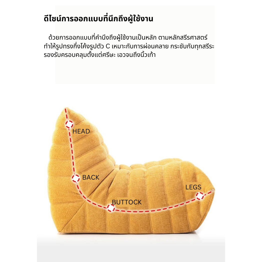 โซฟาสูญญากาศ โซฟา โฟมฟองน้ำ คุณภาพสูง ทนทาน ผ้าเชนิลล์ สัมผัสนุ่มสบาย compressed sponge sofa ZEITAKU CT234D133