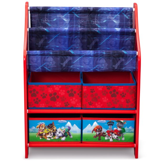 Delta Children Nick Jr. PAW Patrol Book and Toy Organizer ชั้นวางหนังสือและเก็บของเล่น