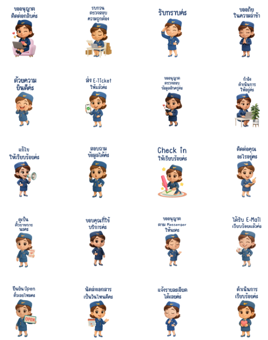ขายสติกเกอร์ไลน์ Chairak Travel Dusit