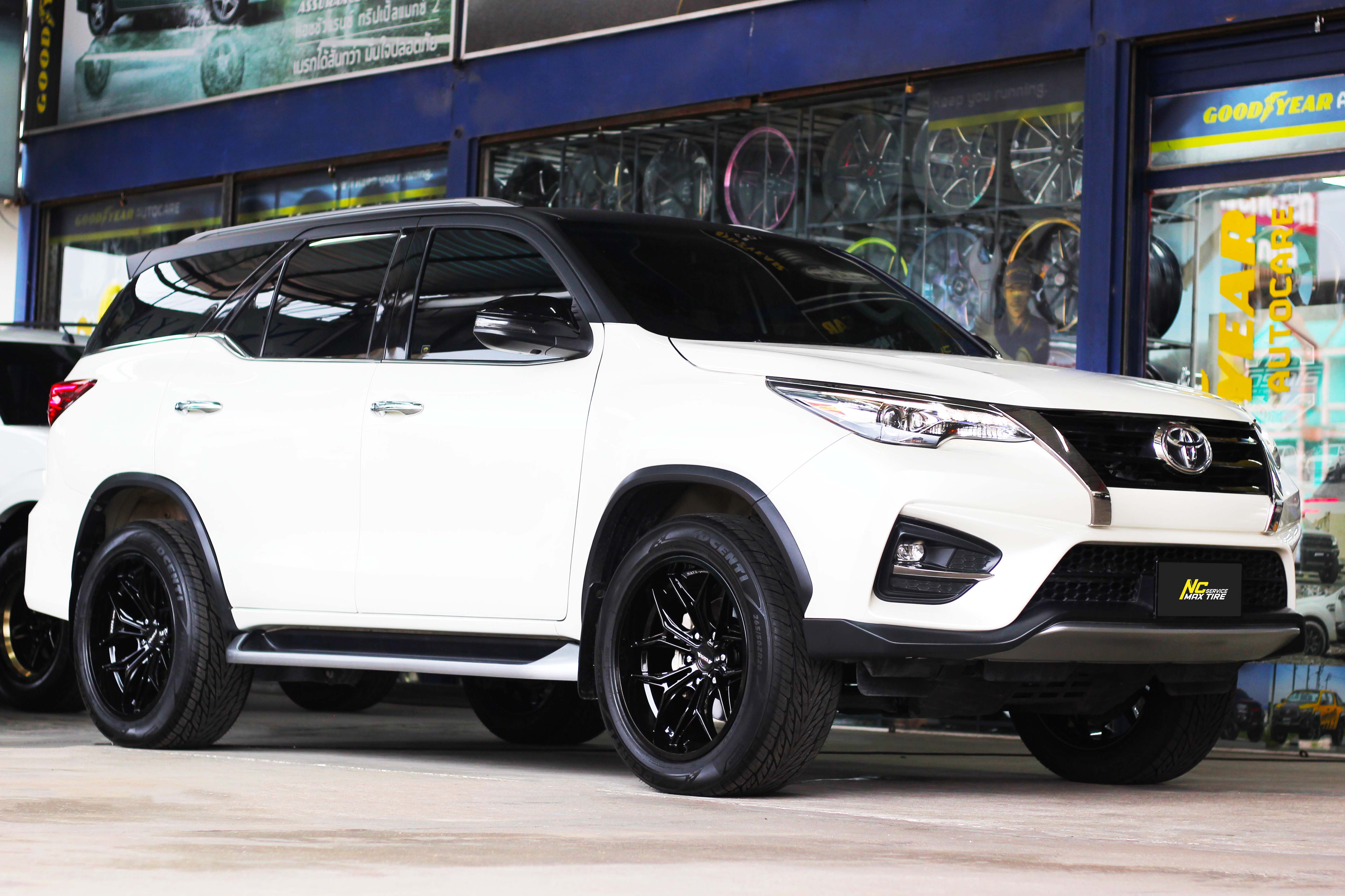 NCรีวิว.EP685 TOYOTA FORTUNER TRD NAYA Wheels : ALPHA-T63 20x9.5 6H139.7 ET0 ล้อแม็กสีดำเงาทั้งวง NCล้อแม็ก