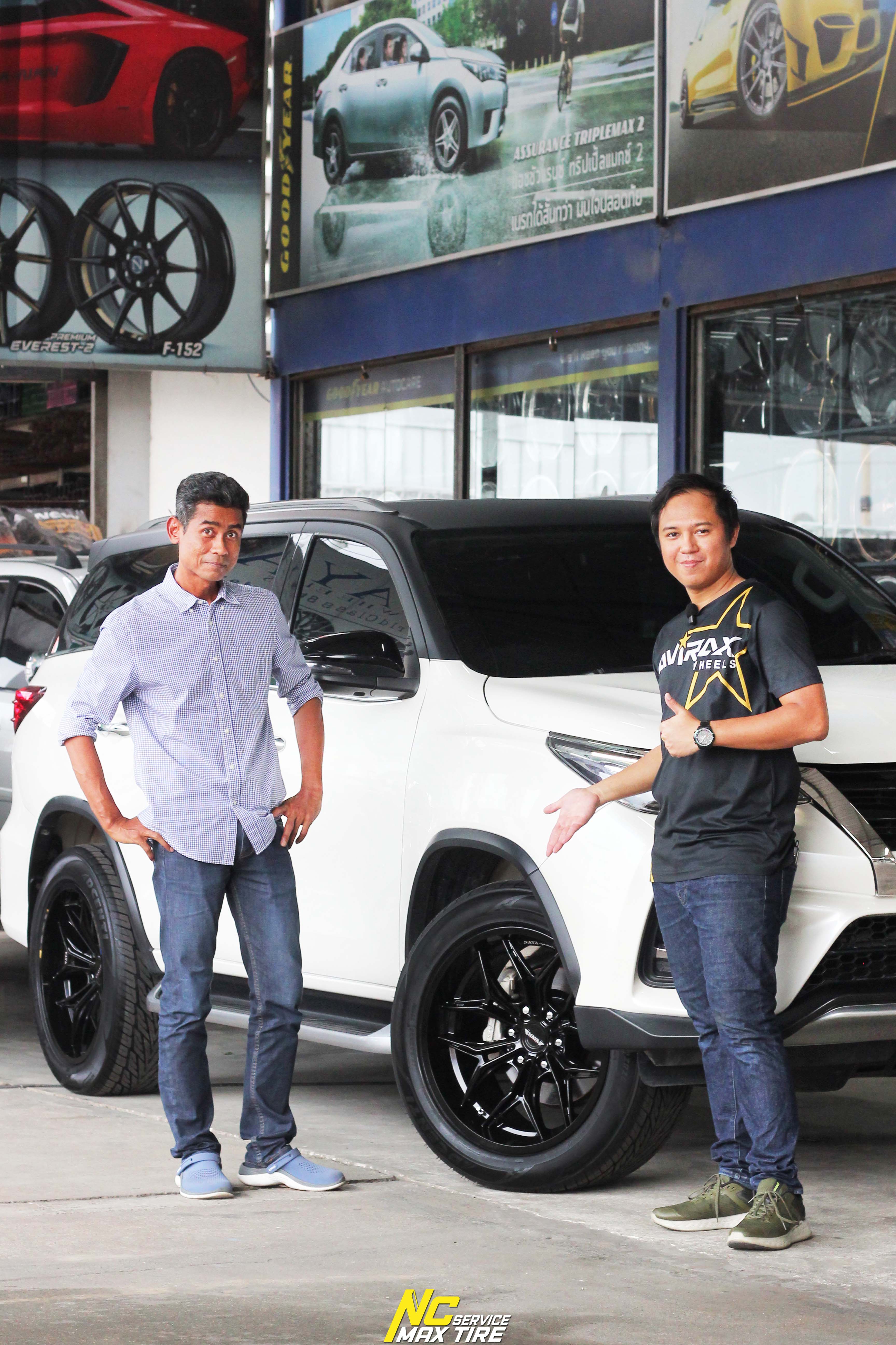 NCรีวิว.EP685 TOYOTA FORTUNER TRD NAYA Wheels : ALPHA-T63 20x9.5 6H139.7 ET0 ล้อแม็กสีดำเงาทั้งวง NCล้อแม็ก