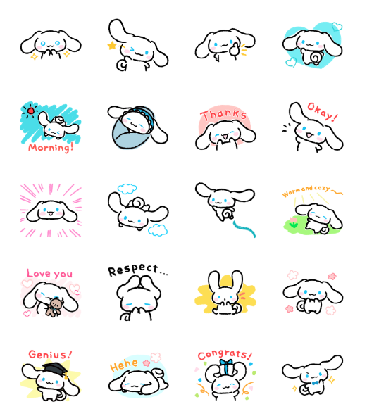 ขายสติกเกอร์ไลน์ Cinnamoroll วาดเล่น