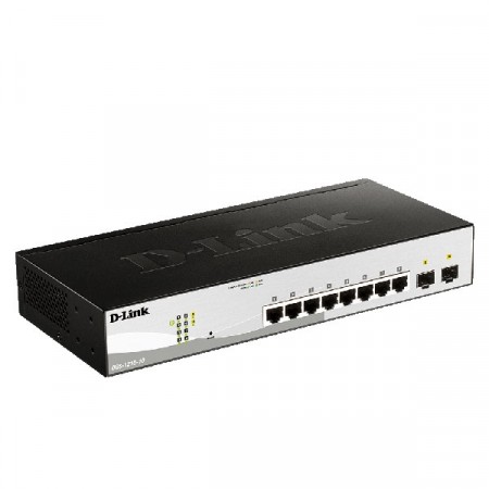 D-Link DGS-1210-10 10-Port Gigabit Smart Managed Switch + 2-Port SFP Gigabit Uplinks, Rack-mount Metal Case