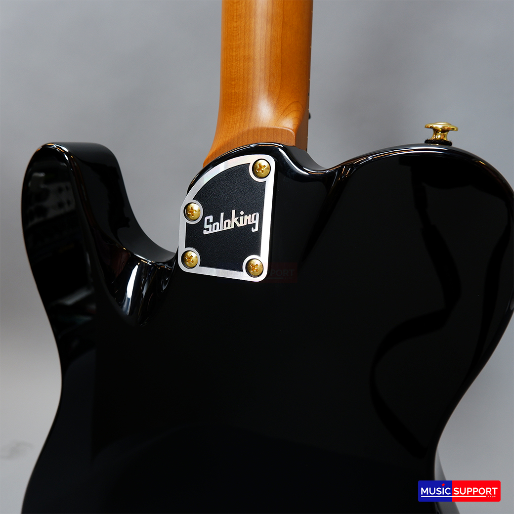 Soloking MT-1G in Black Beauty with Gold Hardware and Matching Headstock