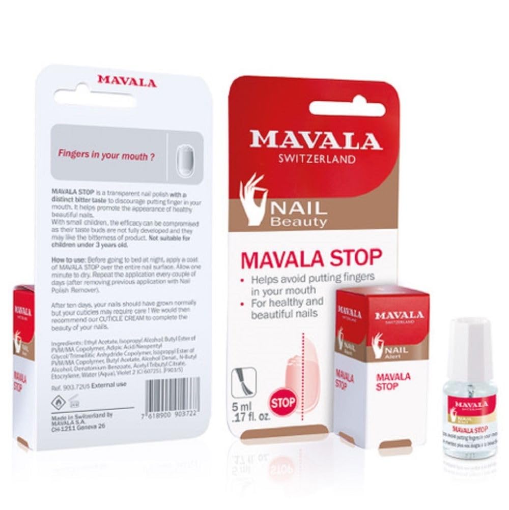 ยาทาเล็บ แก้เด็กกัดเล็บ เด็กดูดนิ้ว Mavala Stop Deterrent Nail Polish Treatment