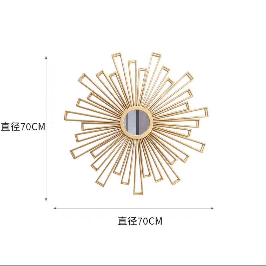 CT121G003 SOSHOKU กระจกตกแต่งผนังห้อง กระจก กระจกแต่งหน้า กระจกติดผนัง wall mirror กระจกฮวงจุ้ย ปรับฮวงจุ้ย โชคลาภร่ำรวย