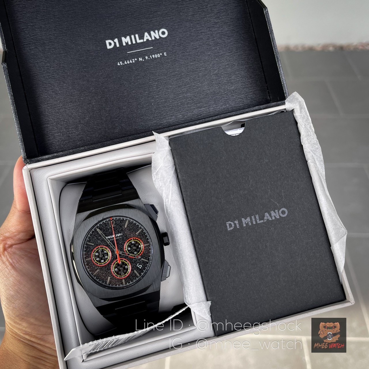 D1 Milano Limited Edition จอ Chronograph Black Stainless รหัสD1-CHBJ06 discontinued rare item