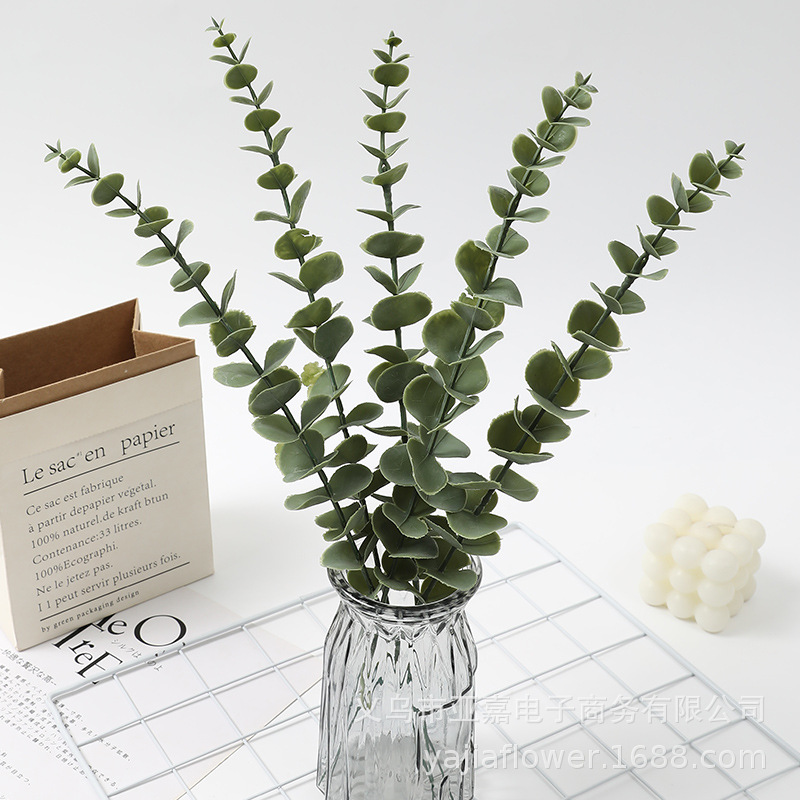 ใบยูคาลิปตัส Eucalyptus ใบไม้ปลอม ใบไม้ตกแต่งห้อง ใบไม้ปลอมสวยๆ ST502E807