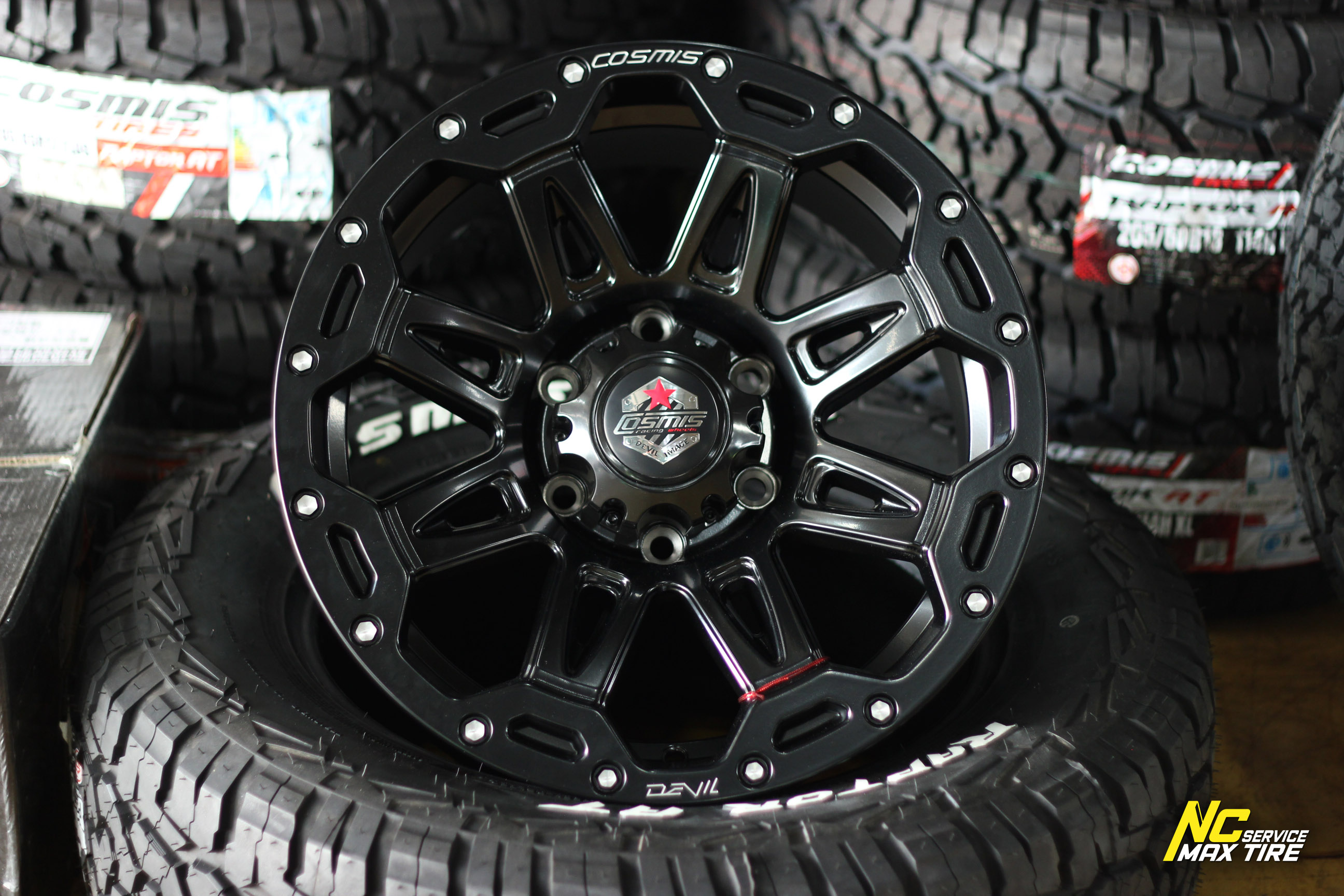 โปรไลฟ์สด ชุดออฟโรดขอบ17 / ล้อ+ยาง / ล้อแม็ก Cosmis Devil M-8I / ยาง Cosmis raptor AT 265/65R17