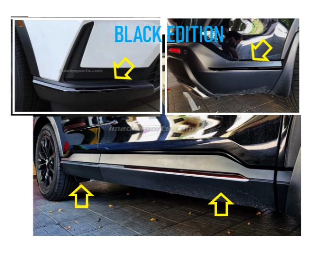 CRV G6 คิ้วตกแต่ง ฺรอบคัน Black Edition