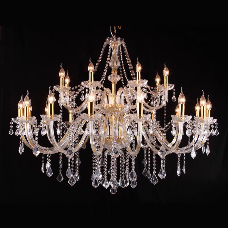 CT001A015 SOTMIA แชนเดอเรีย chandelier crystal โคมไฟระย้า โคมไฟสีทอง โคมระย้าเชิงเทียน โคมไฟเพดาน แชนเดอเรียโคมไฟระย้า