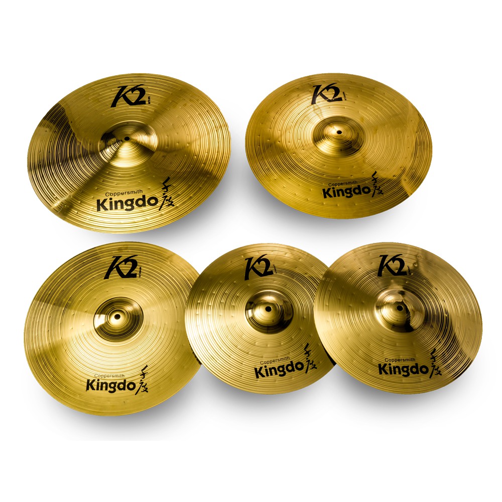Kingdo Cymbal K2 Golden SET5 14x2 16 18 20