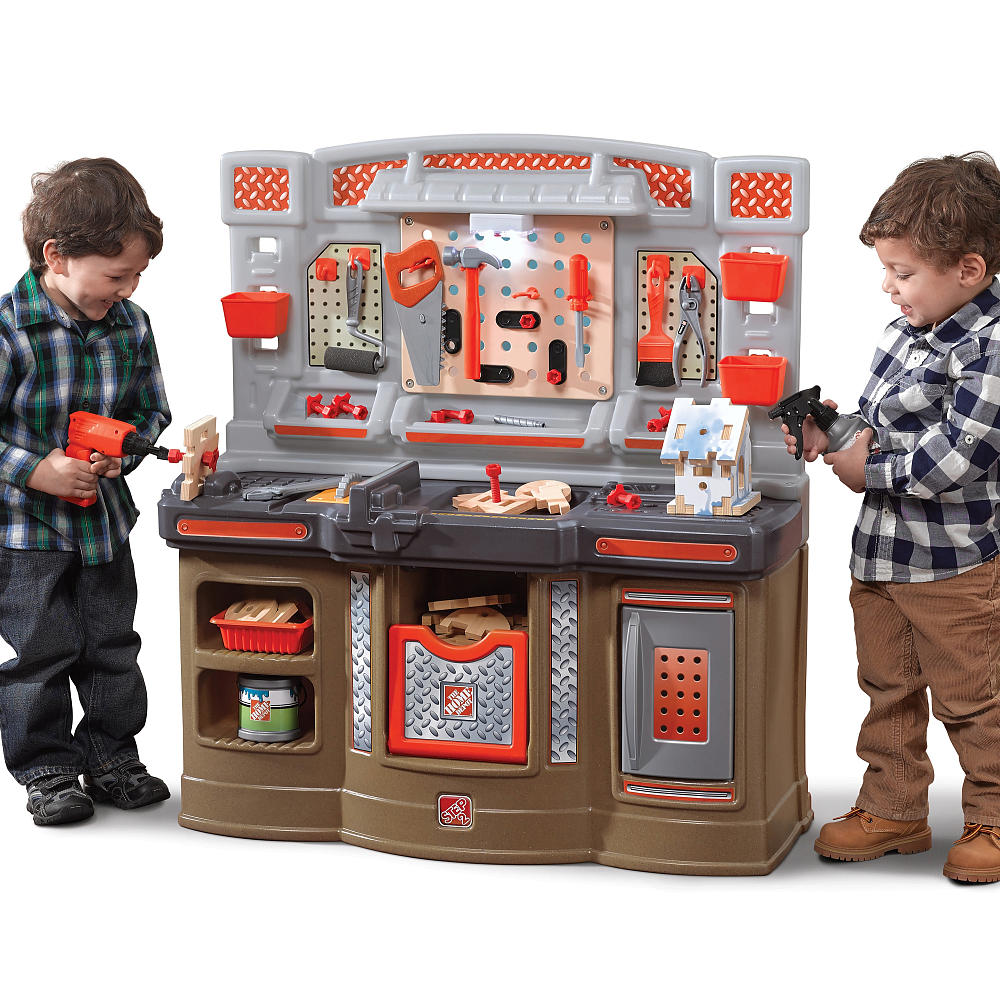 Step2 Home Depot Big Builders Pro Workshop ชุดของเล่นช่างจำลอง