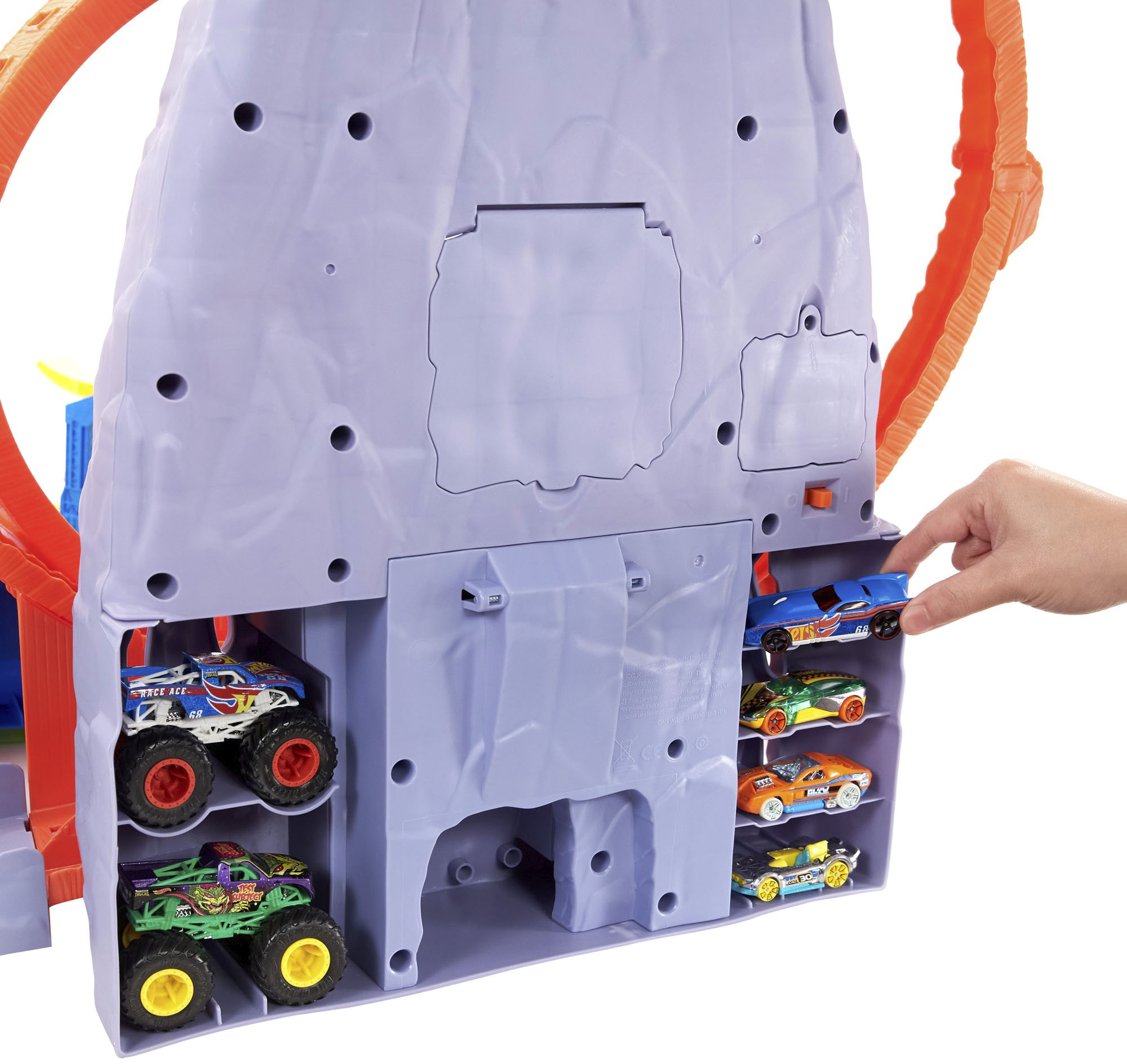 Hot Wheels Monster Trucks T-Rex Volcano Arena Playset ภูเขาไฟ ทีเร็กซ์ ฮอทวีล