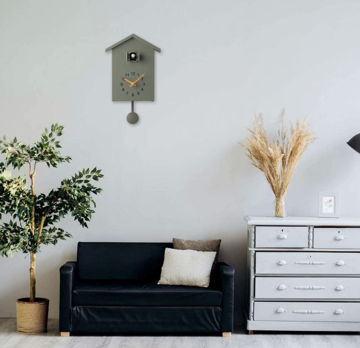 JC049C014 INTERY นาฬิกาติดผนัง นาฬิกาแขวนผนัง นาฬิกาลูกตุ้ม modern นาฬิกาติดห้อง นาฬิกาแขวนปลุก clock wall clock