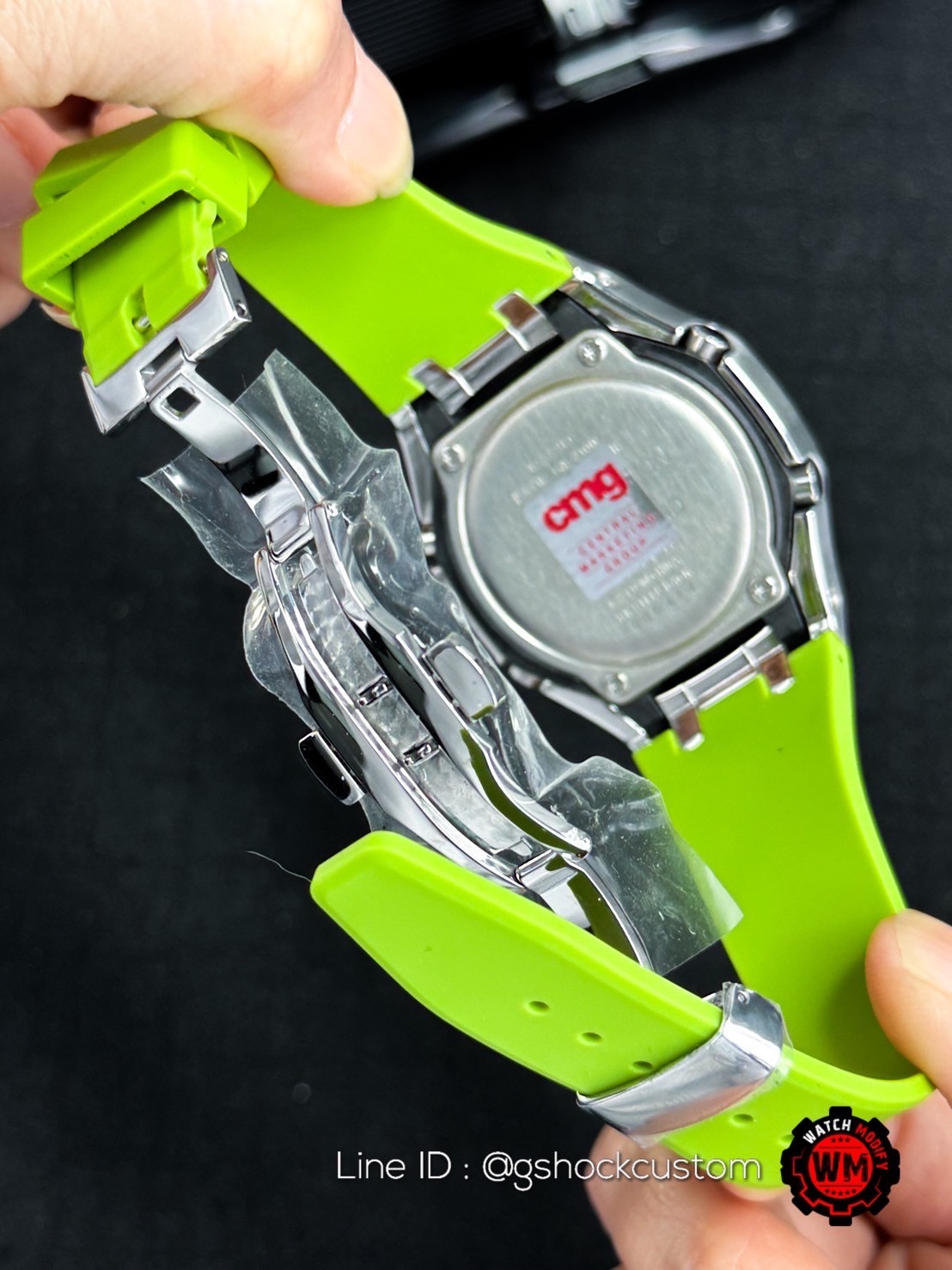 G-shock Casioak Rainbow Light Green Lambo Rubber Strap