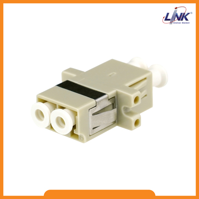 UF-0022D LC Duplex Fiber Optic Adapter, Multi-mode Coupling, PB Sleeve, PC Housing