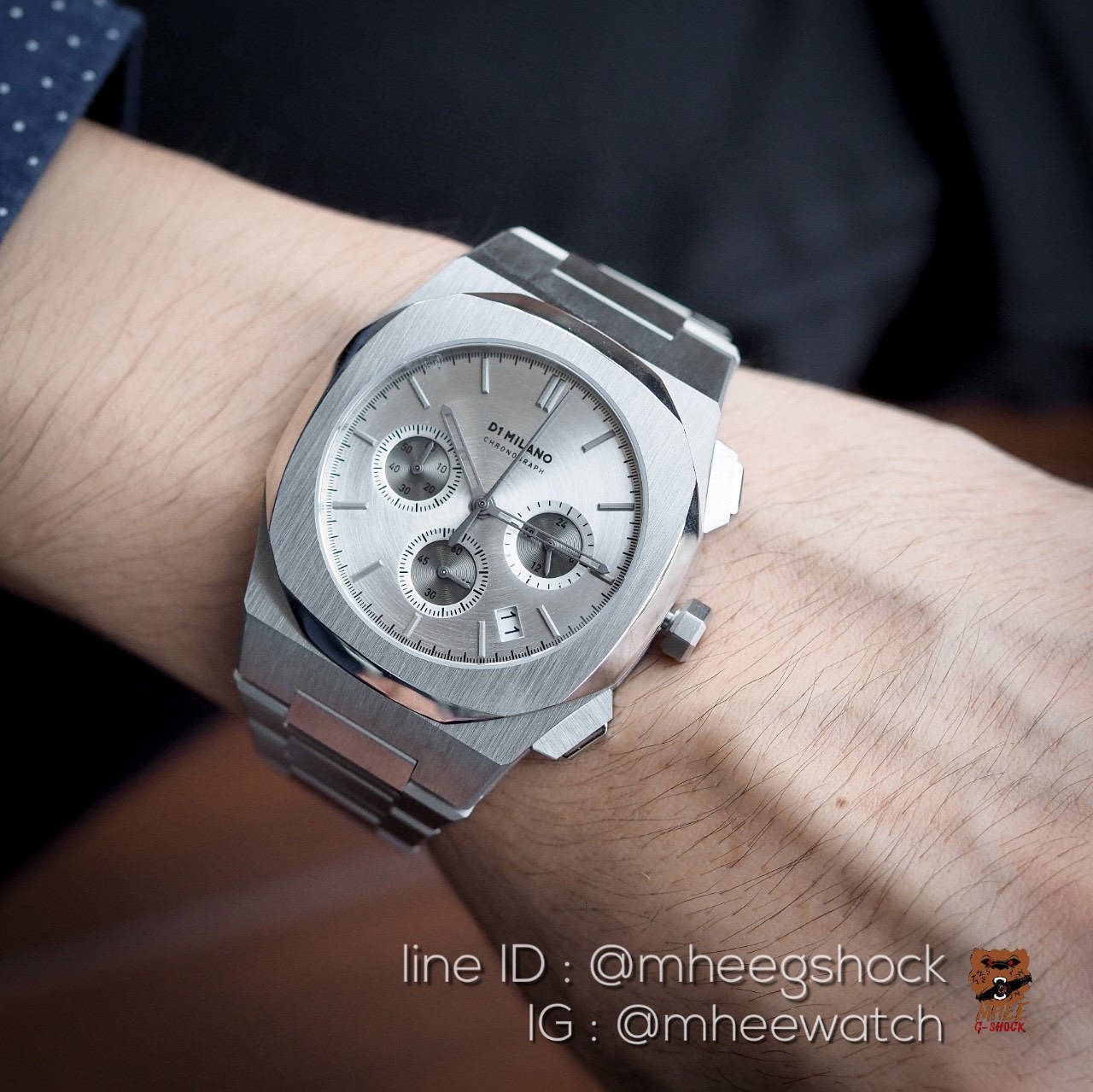 นาฬิกาข้อมือ D1 Milano หน้าPatek รุ่นD1-CHBJ03 สีSilve