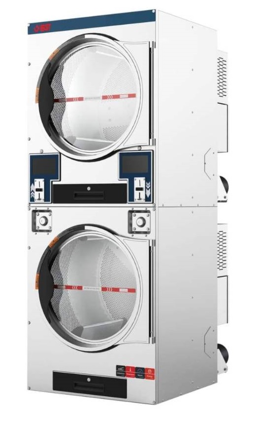 เครื่องอบผ้าหยอดเหรียญอุตสาหกรรม BGT รุ่น SDD15 แบบ 2 ชั้น